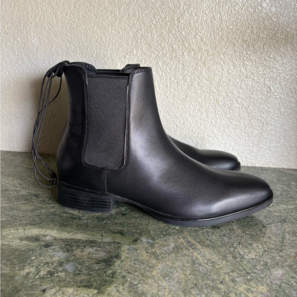 Calvin Klein Men's Chelsea Boots Fenwick Pull On Black Size 9.5